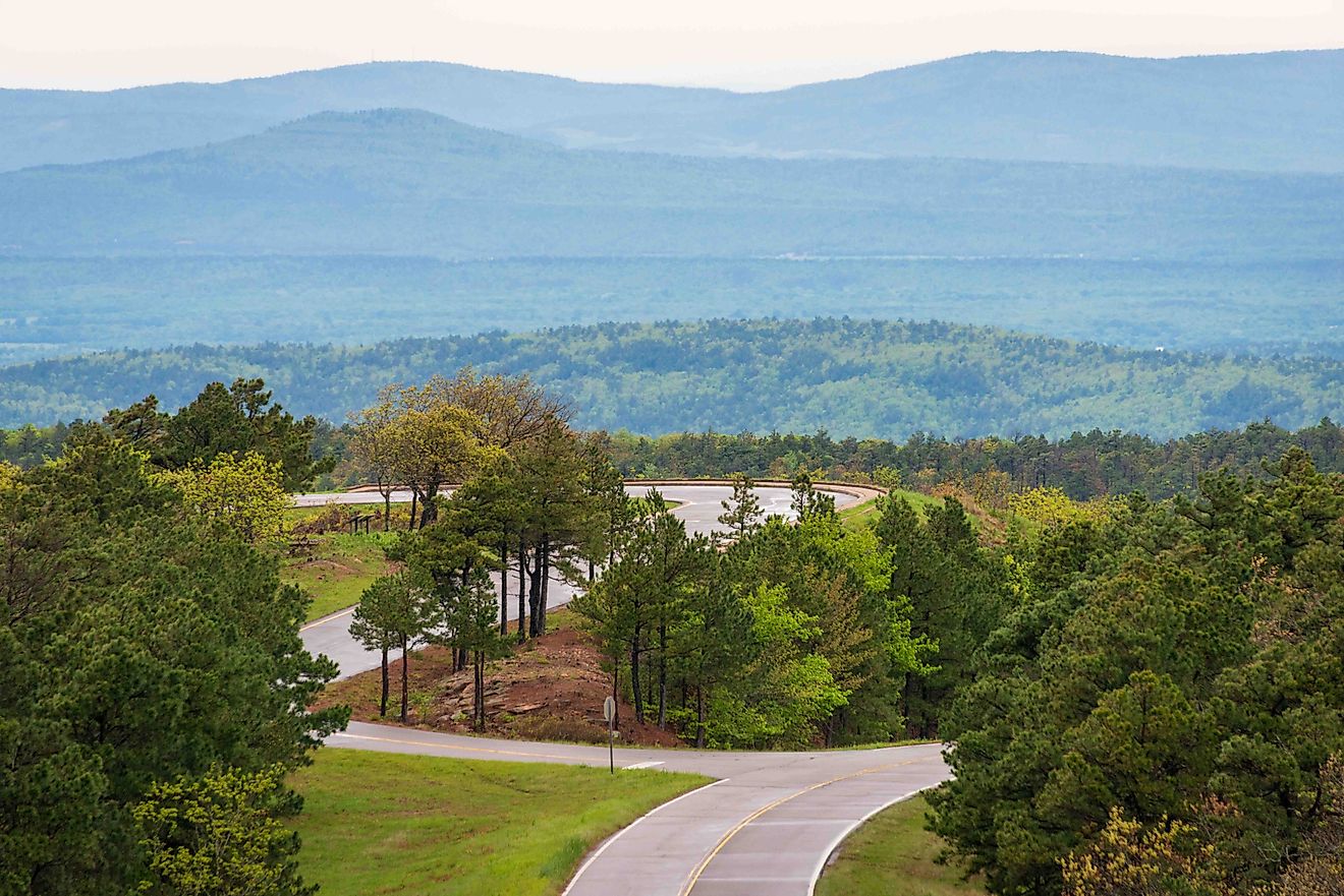 The Talimena Scenic Drive, National Scenic Byway (Credit: Zack Frank via Shutterstock)