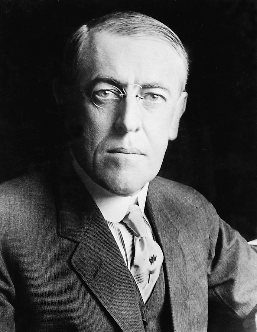 Wilson was most famous for his "14 points" regarding the future peace and security of the post-WWI world.