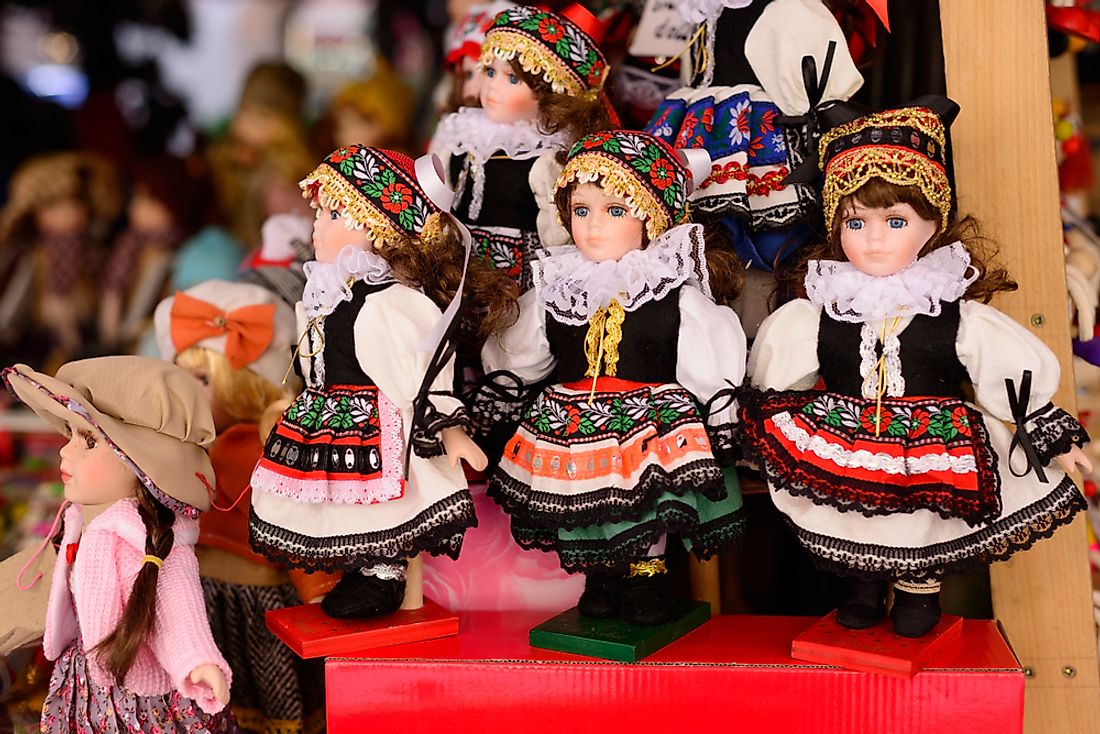Traditional Czech dolls. 