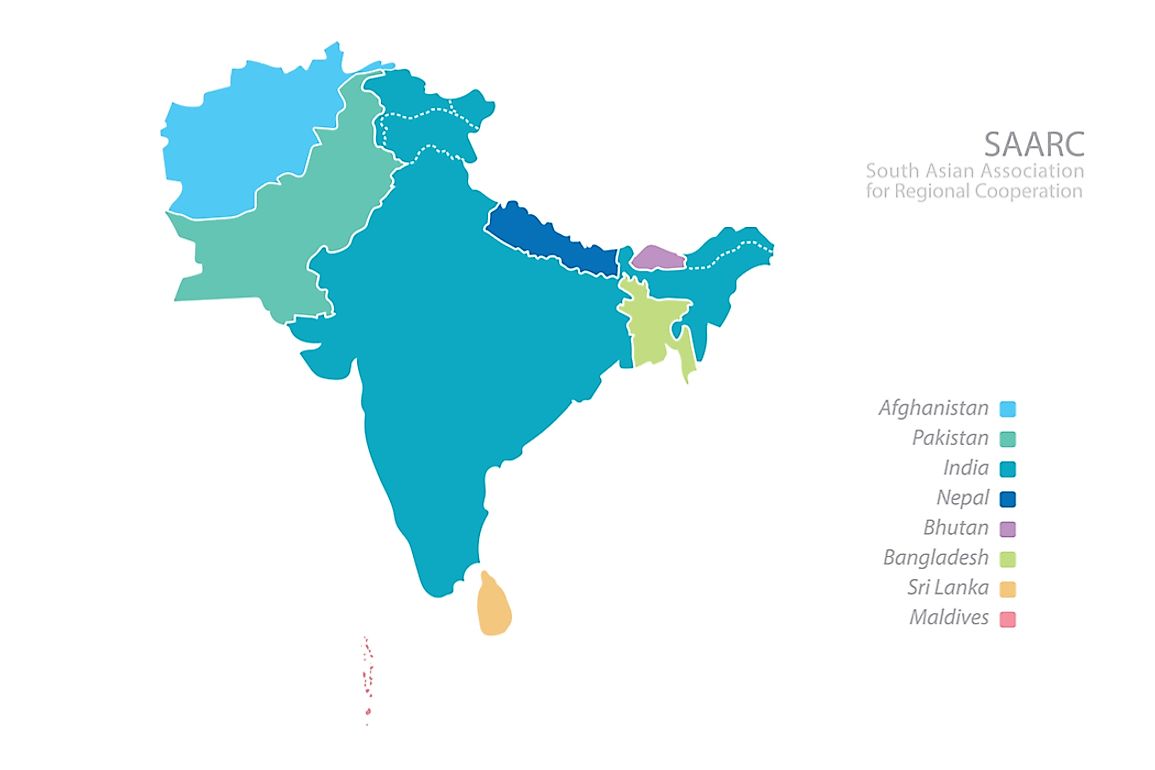 The nations of South Asia have combined to form the SAARC.