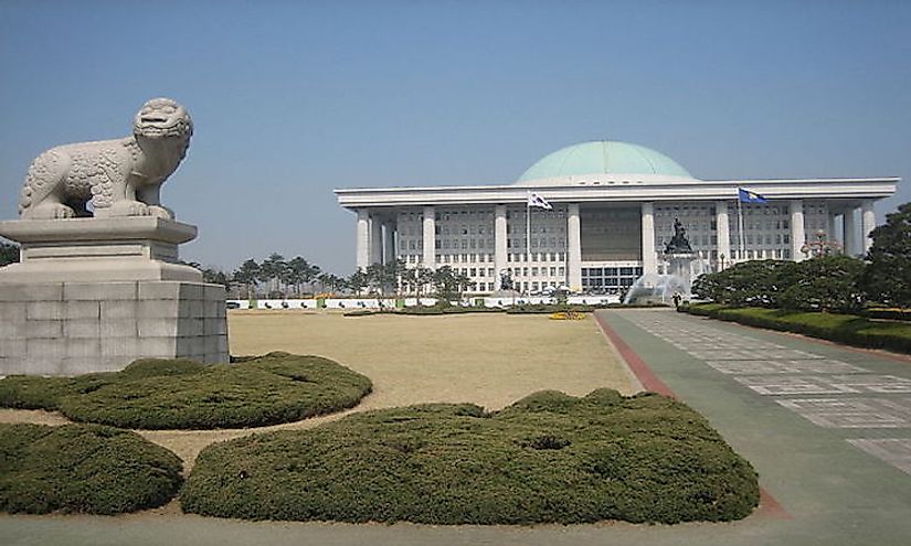 The National Assembly of South Korea in Seoul.
