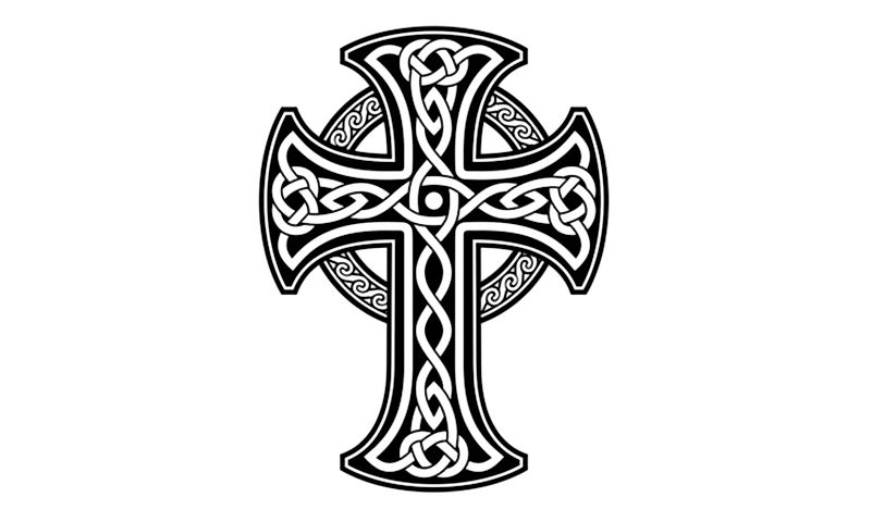 A Celtic cross. 