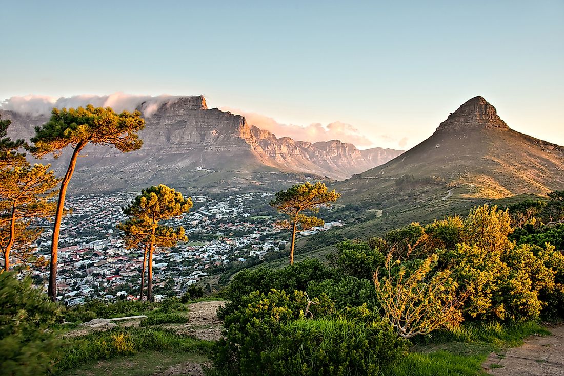 Cape Town, South Africa, located in the West Cape province. 