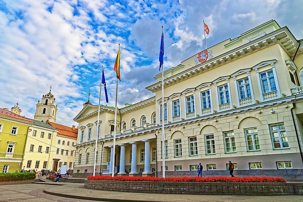 The presidential palace, Vilnius. 