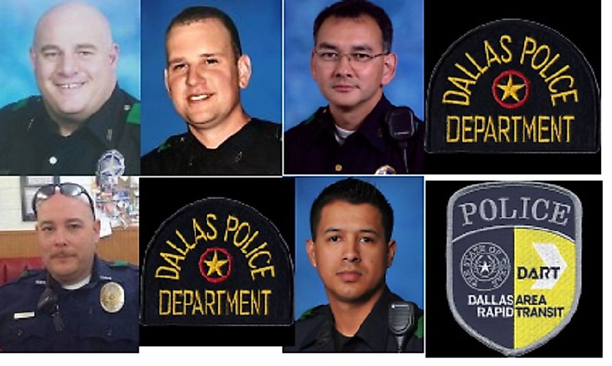These five Dallas police officers tragically lost their lives on the job in July of 2016.