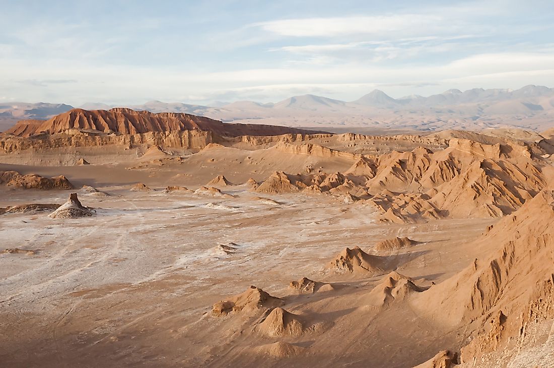 The Atacama Desert in Chile. 