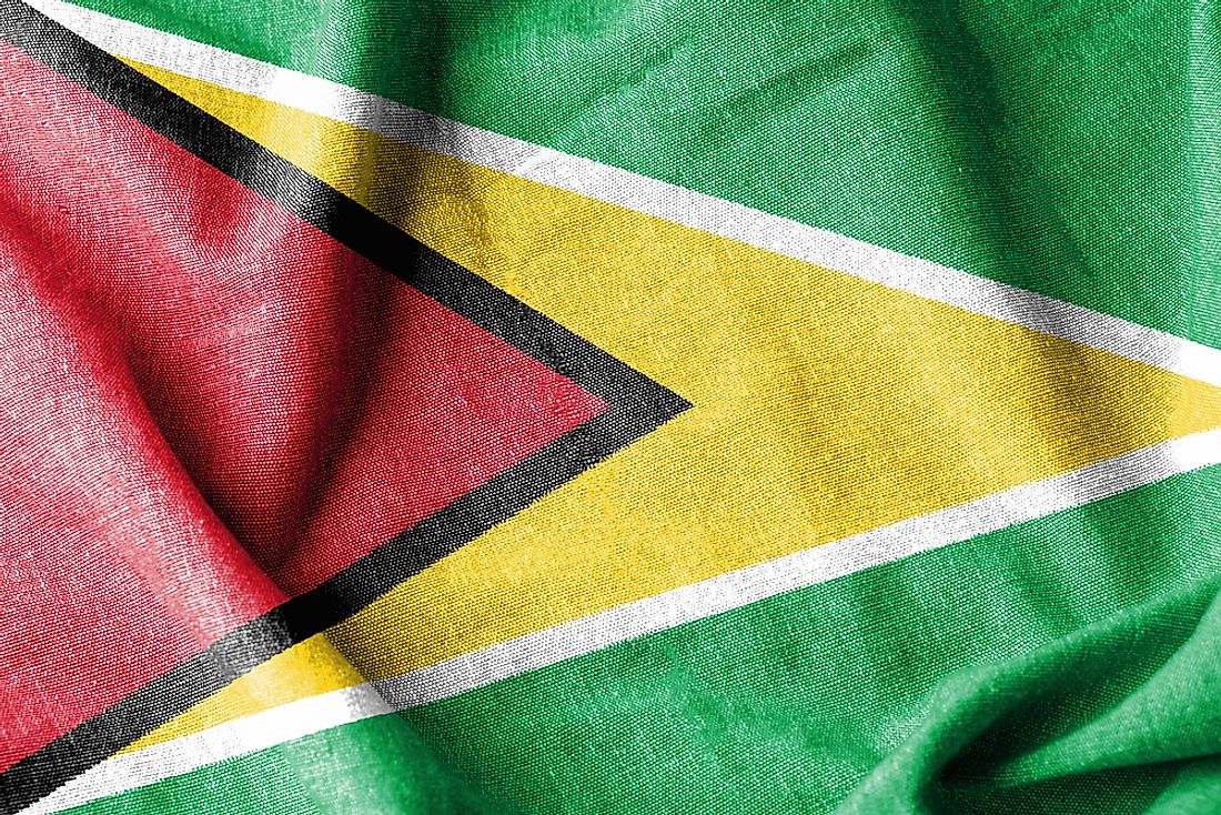 The flag of Guyana. 