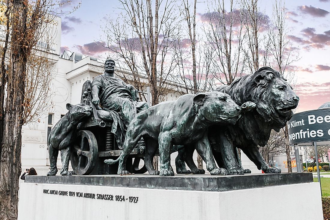 Statue of Mark Anthony in Vienna.  Editorial credit: frantic00 / Shutterstock.com