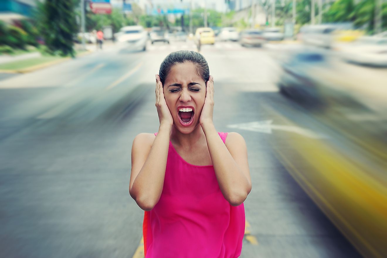 Noise pollution caused by heavy traffic is a common nuisance in our everyday lives. Image credit: Diego Cervo/Shutterstock.com