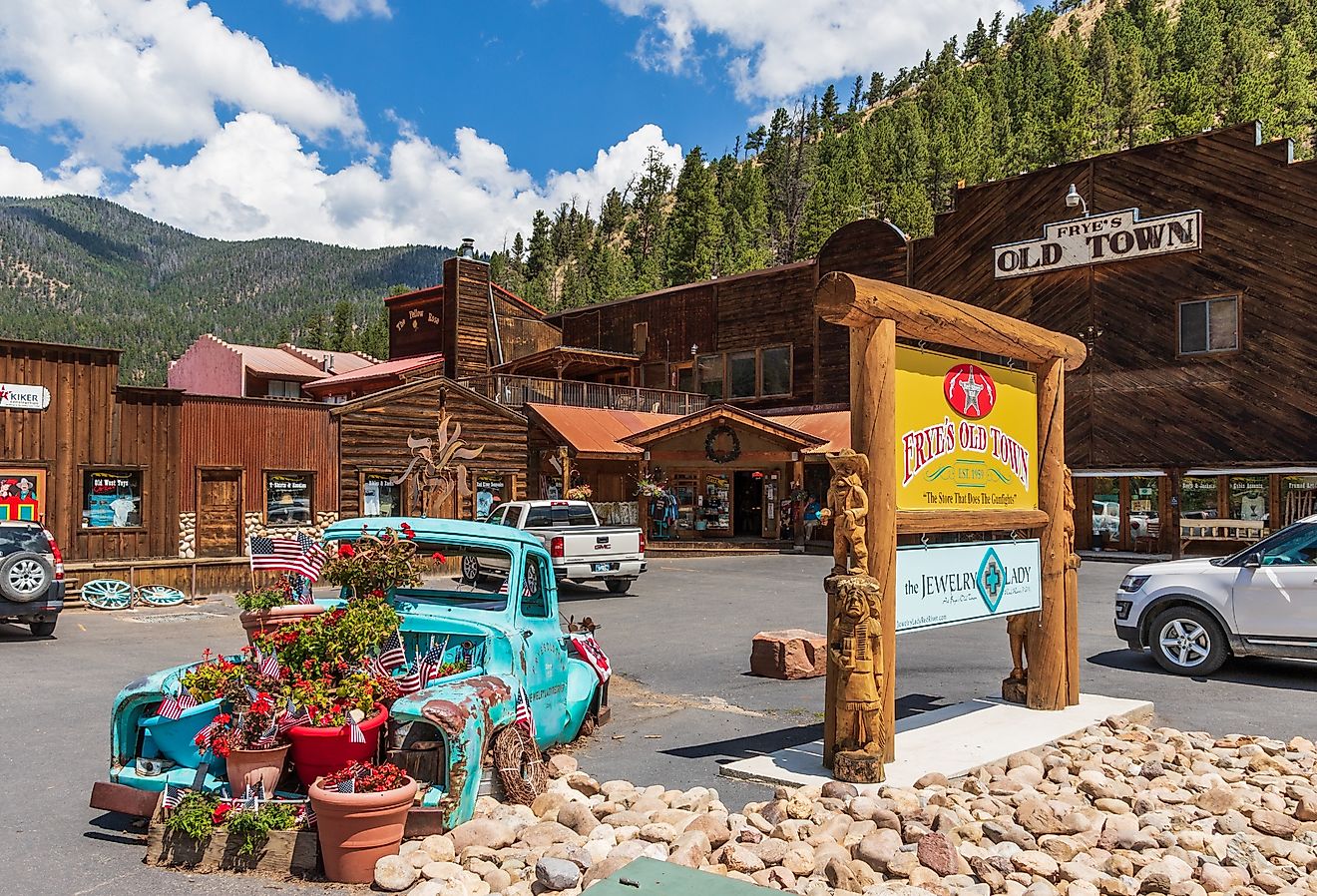 Frye's Old Town complex in Red River, New Mexico. Image credit Nolichuckyjake via Shutterstock