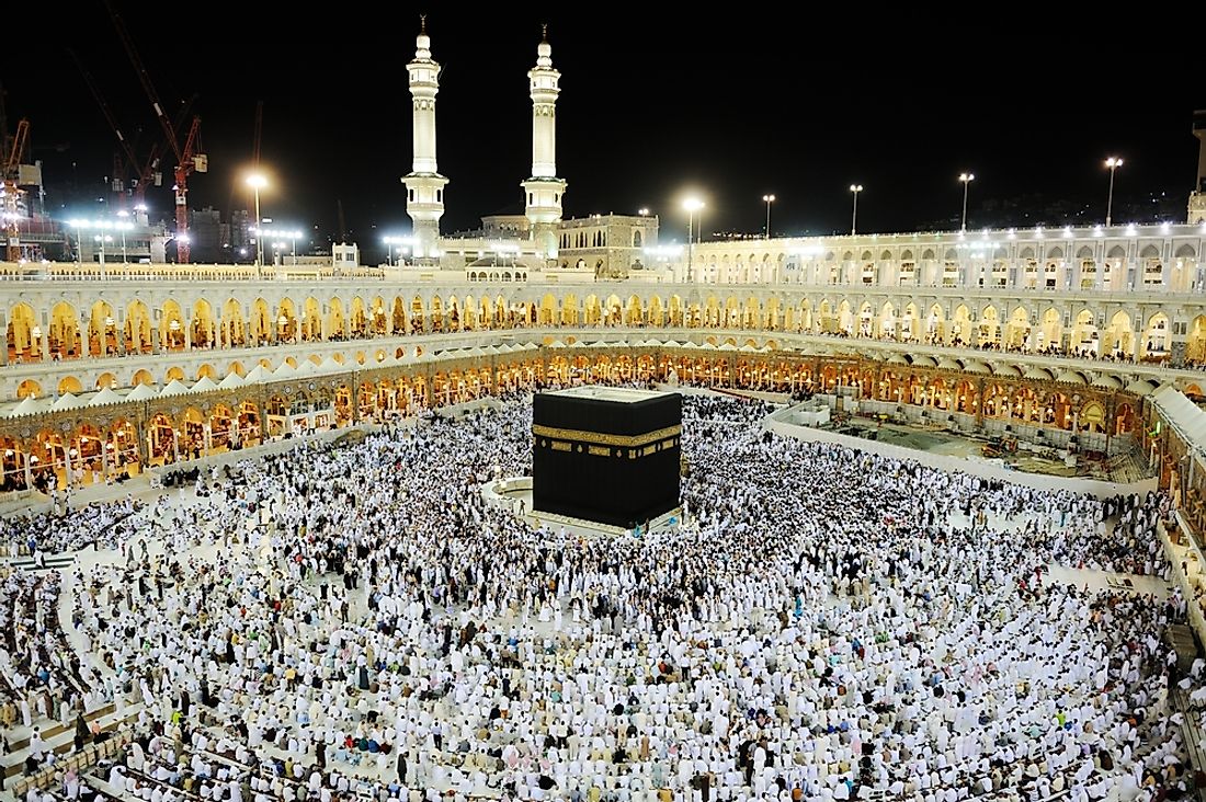 The huge gathering of crowds in Mecca, Saudi Arabia during the Hajj pilgrimage has triggered several stampedes in the past.