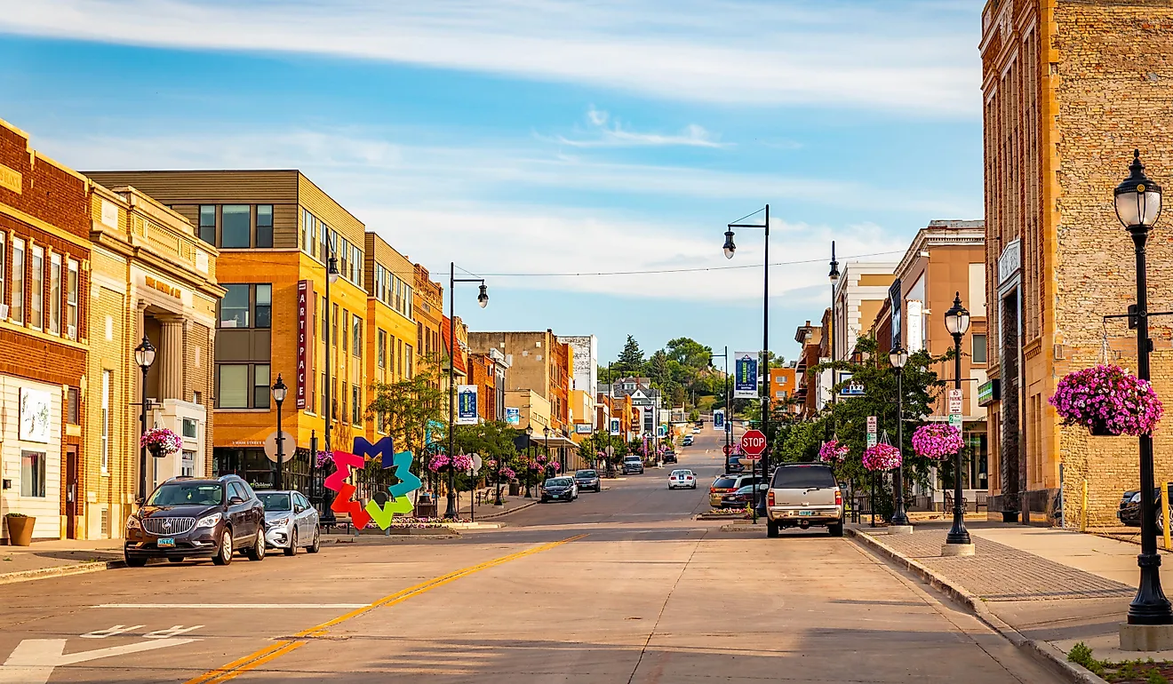 View of downtown Minot, North Dakota. (Image Credit: Photo Spirit via Shutterstock.com)