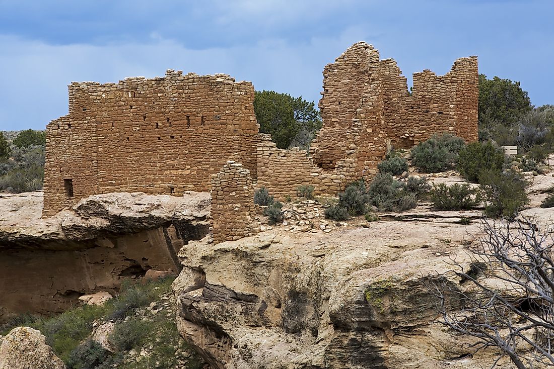 Ruins of Hovenweep Castle at the Hovenweep National Monument. 