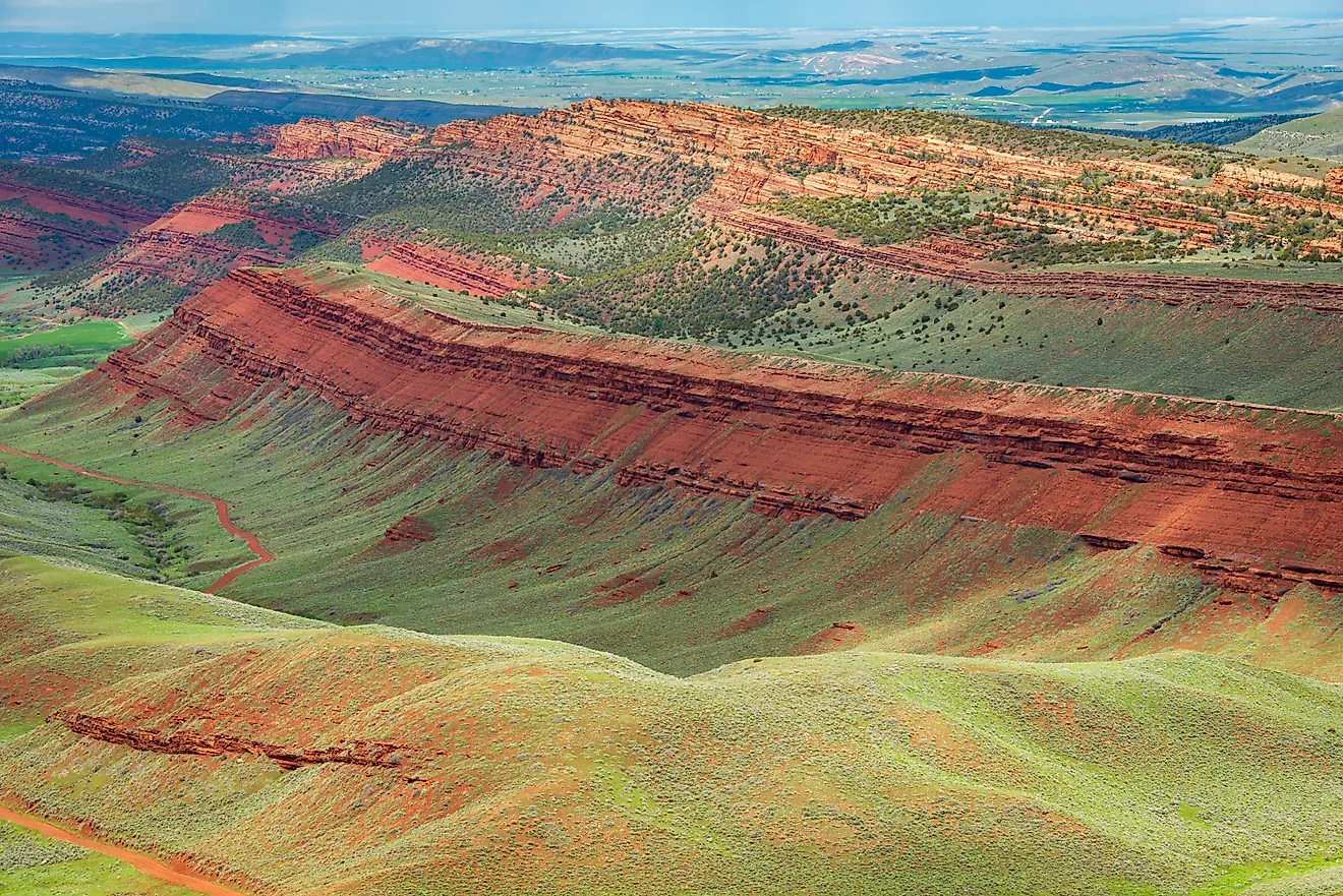 The Red Canyon located in Western Wyomings Fremont County, one of the most mountainous counties in the US. Credit: Zack Frank/ Shutterstock.com