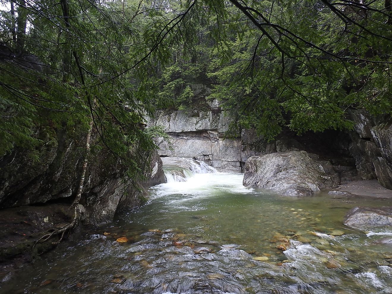 Warren Falls in Vermont