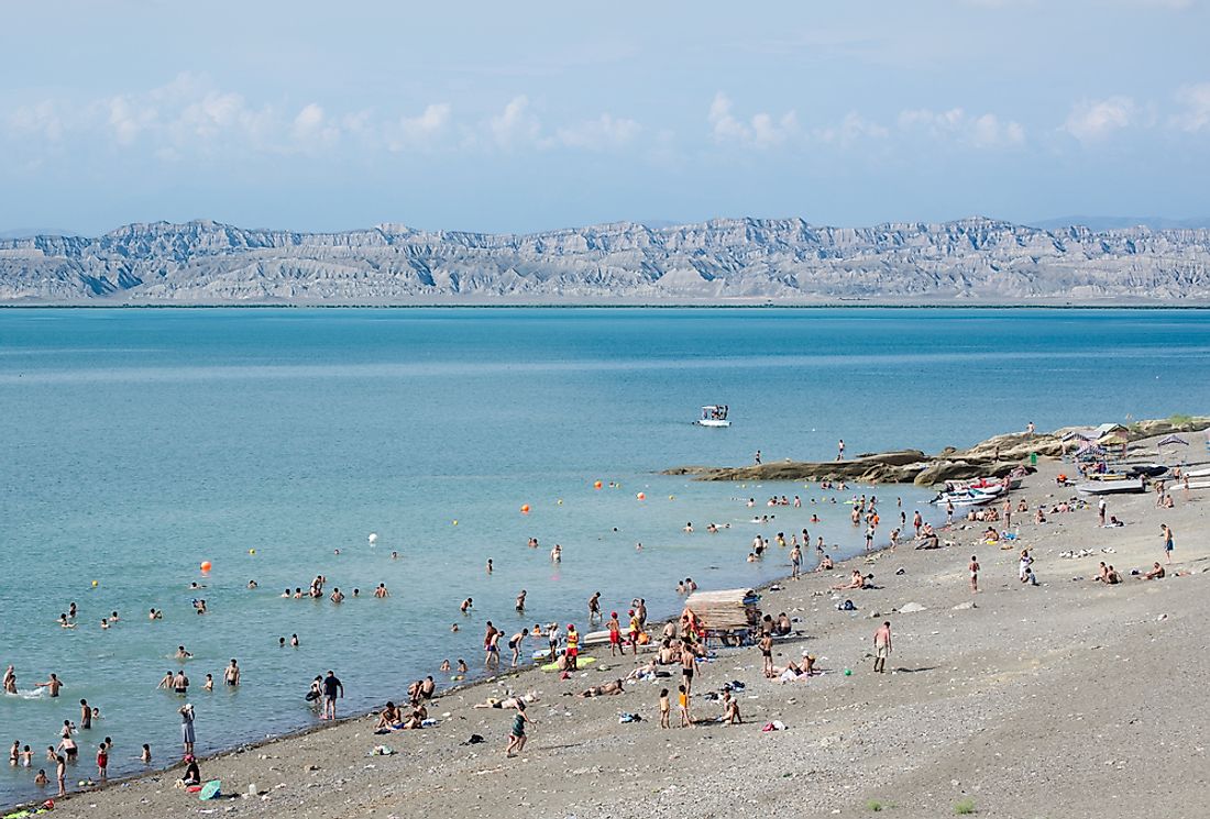 Mingachevir Reservoir in Azerbaijan. 