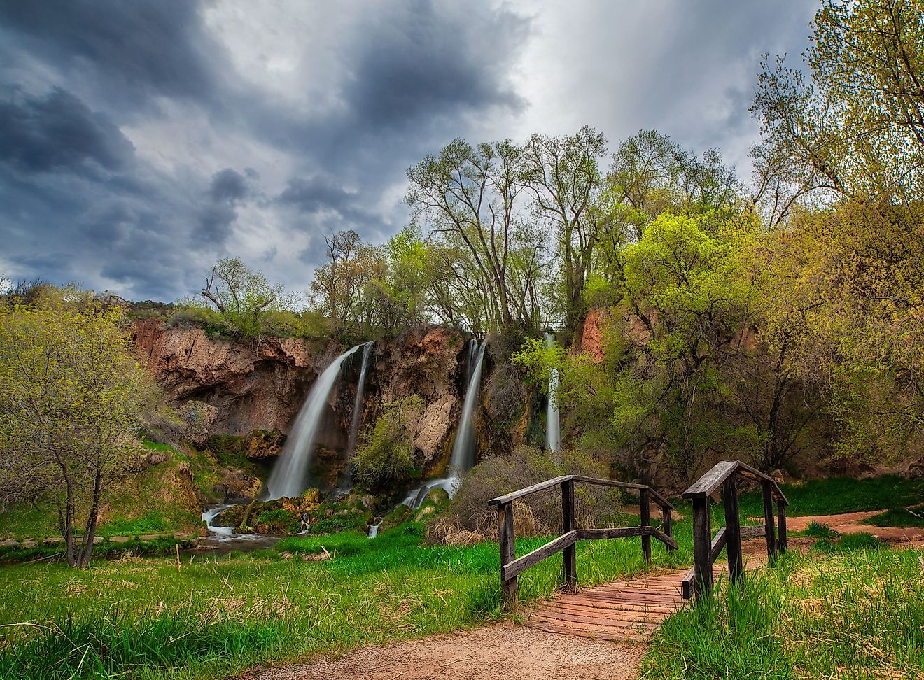 Rifle Falls State Park near Rifle, Colorado.