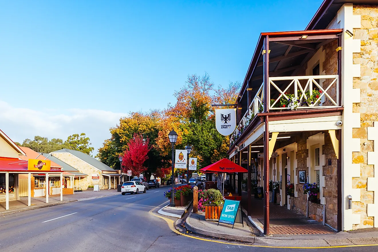 Downtown Hahndorf, South Australia, Australia. Image credit:  FiledIMAGE / Shutterstock.com.