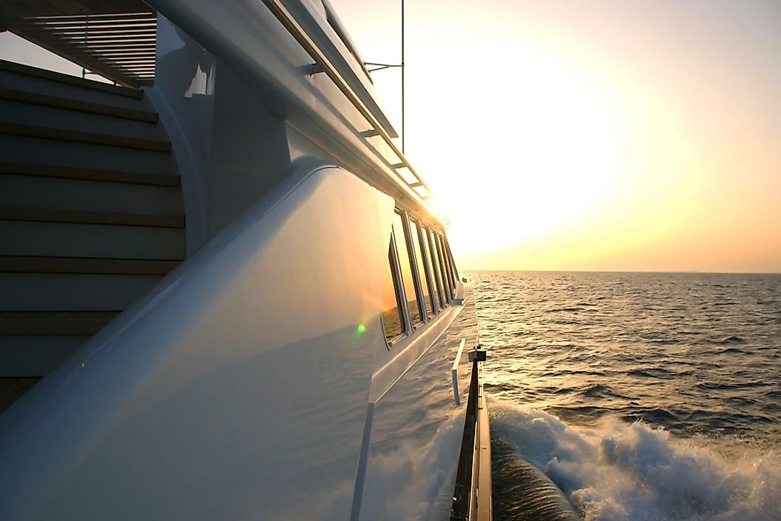 Yachts are a type of luxury boat. 