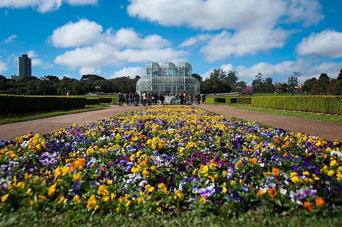 The Botanical Garden in Curitiba. 