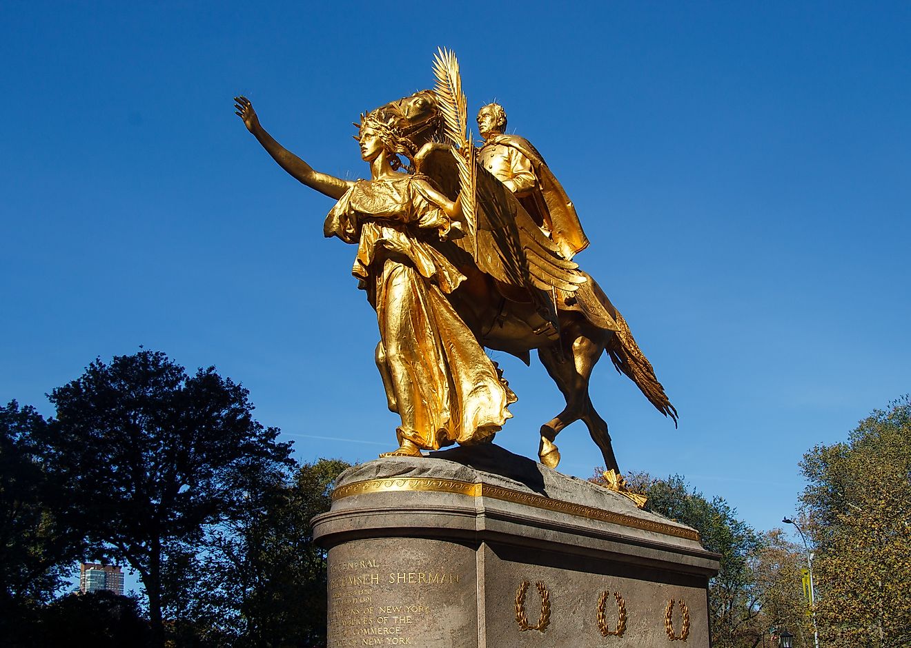 William Tecumseh Sherman Monument in Central Park, New York City. (Editorial credit: ALEXANDRE F FAGUNDES / Shutterstock.com)