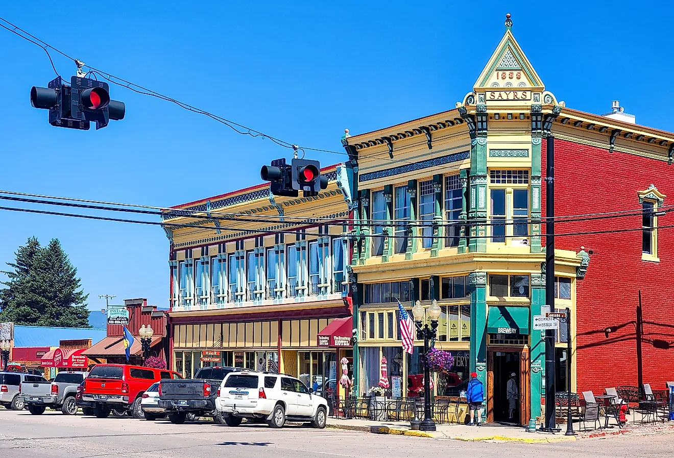 Broadway Street in Philipsburg, Montana. Image credit Mihai_Andritoiu via Shutterstock