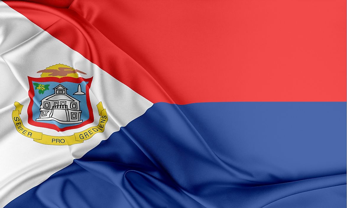 The flag of Sint Maarten. 