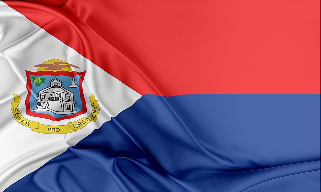 The flag of Sint Maarten. 