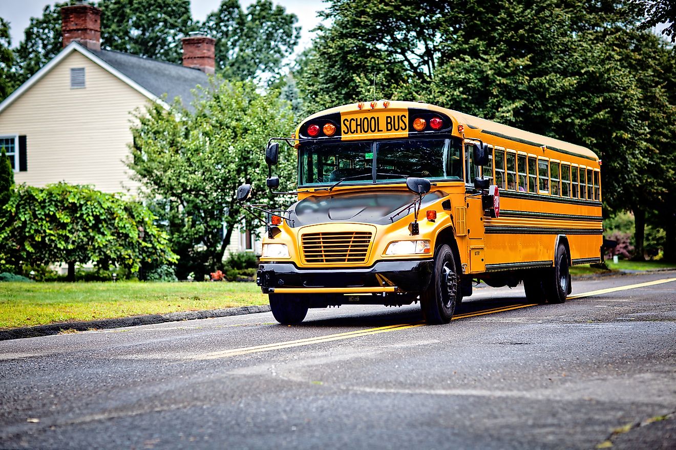 In the United States, schools are each divided into school districts, which are then governed by school boards. 