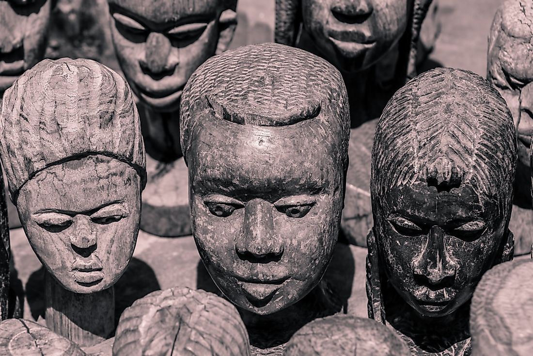 Voodoo Dolls are the Akodessewa Voodoo Fetish Market in Togo. 