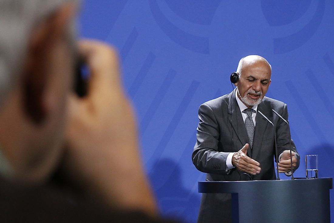 Ashraf Ghani, incumbent President of Afghanistan. Editorial credit: 360b / Shutterstock.com. 