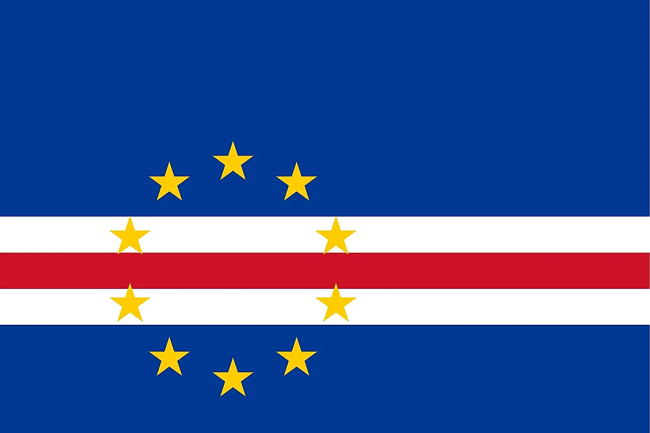 The official flag of Cabo Verde. 