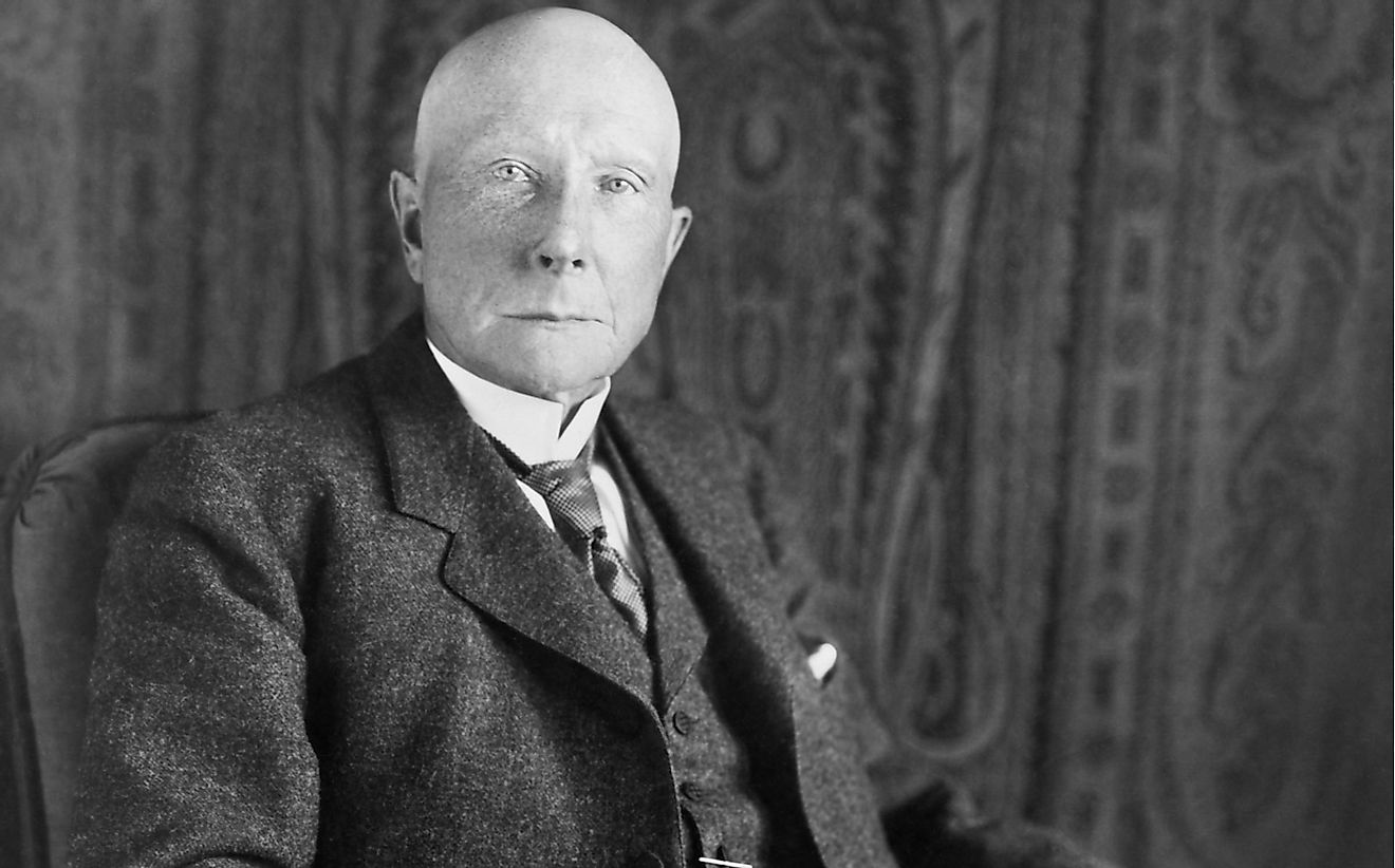 A portrait of John D. Rockefeller. Everett Historical / Shutterstock.com. 