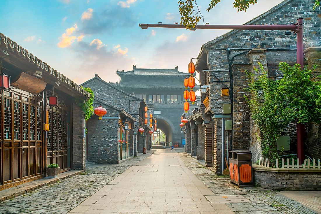 Ancient city, Dongguan old street, Yangzhou, China