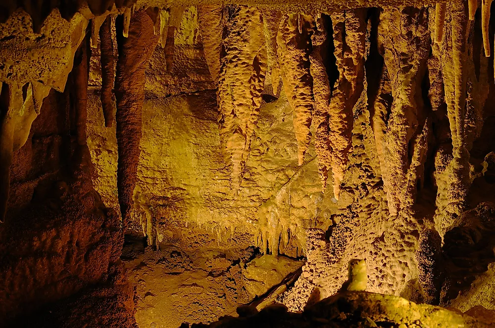 Shark's teeth stalactites. 