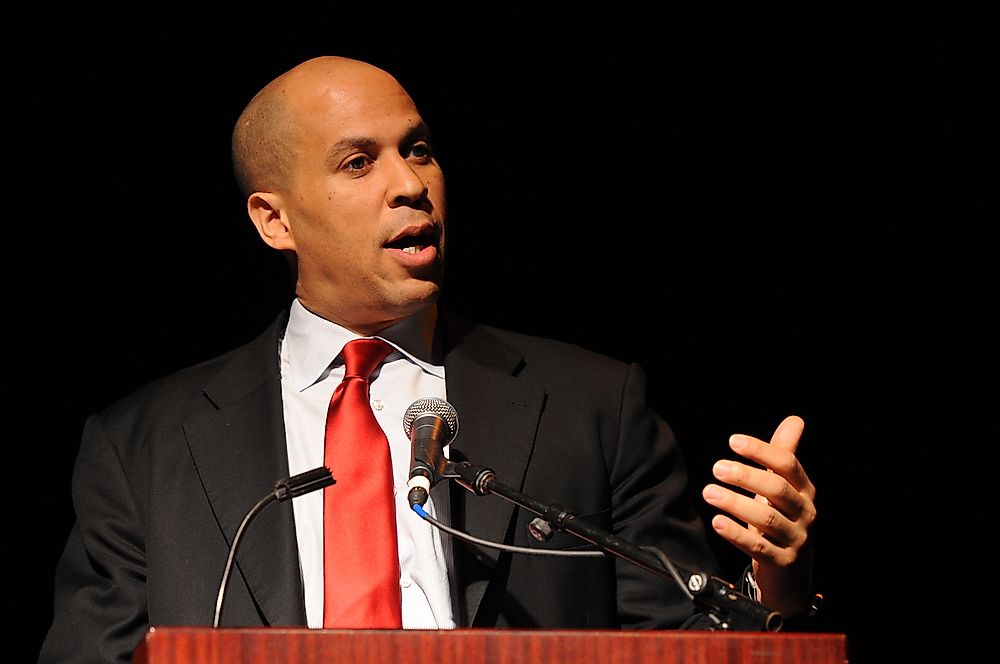 Cory Booker, the senator of New Jersey. Editorial credit: Eugene Parciasepe / Shutterstock.com.