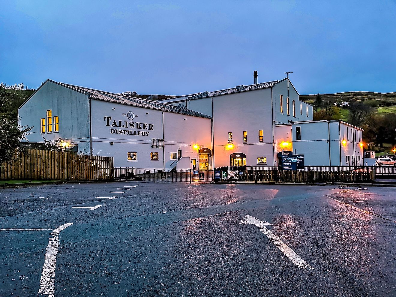 Talisker distillery is an Island single malt Scotch whisky distillery based in Carbost, Scotland on the Isle of Skye. Image credit: Lukassek/Shutterstock.com