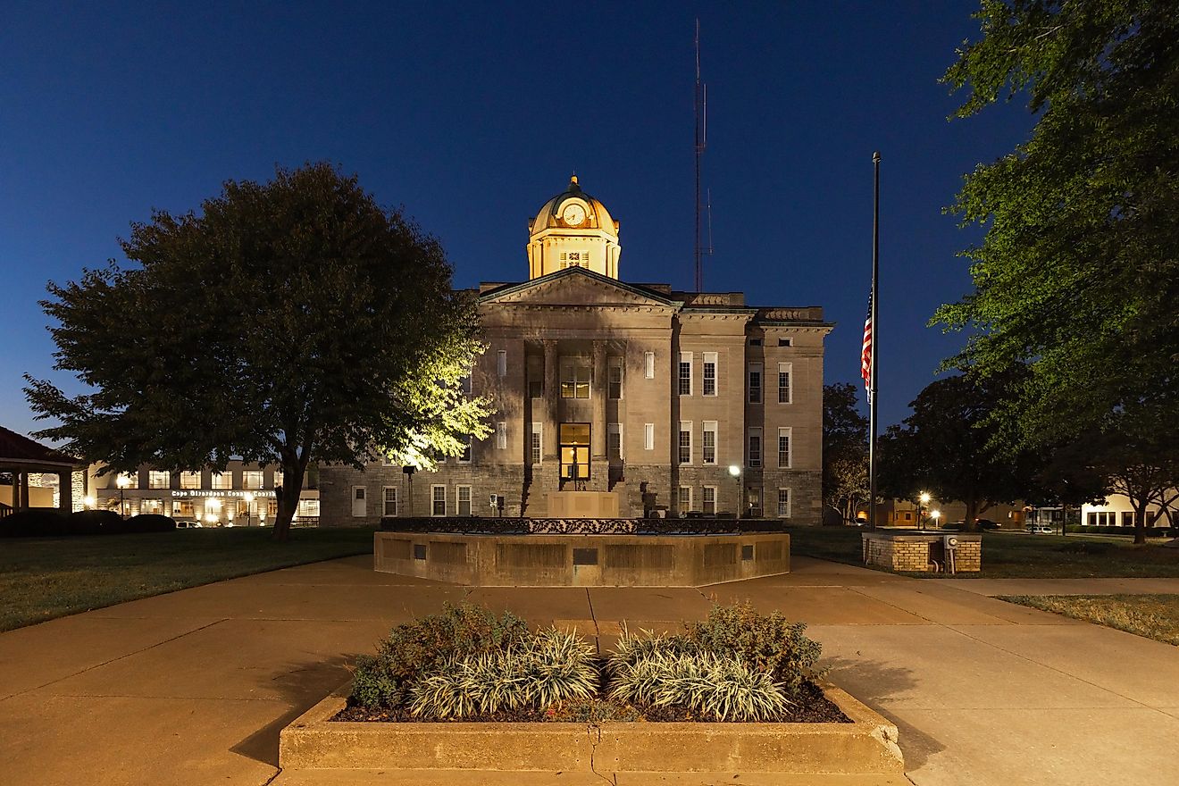  The historic Cape Girardeau County Courthouse in Jackson, Missouri. Image credit: Roberto - stock.adobe.com.