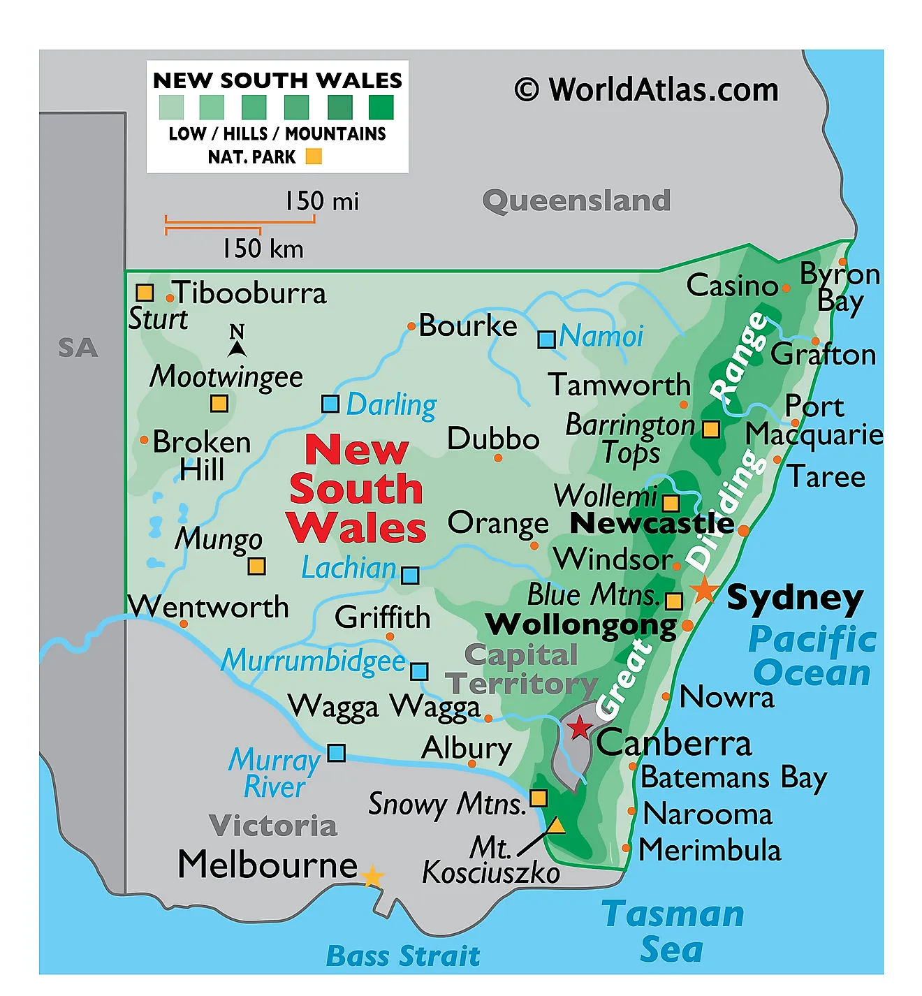 New South Wales Maps And Facts World Atlas