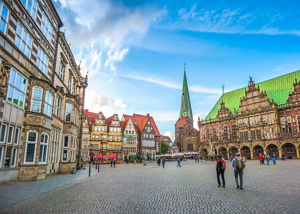 The Market Square of Bremen, Germany. 