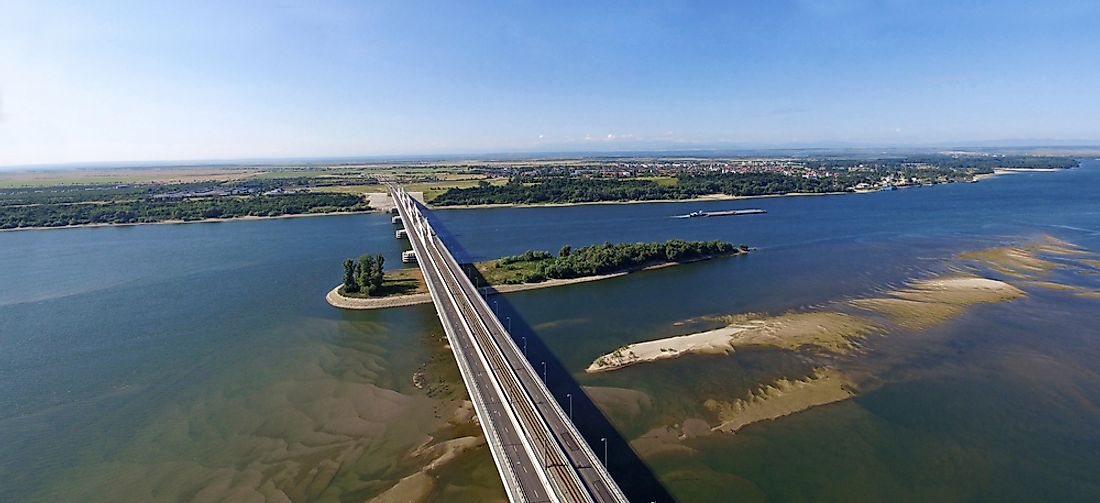 A view of the Danube River in Bulgaria. 