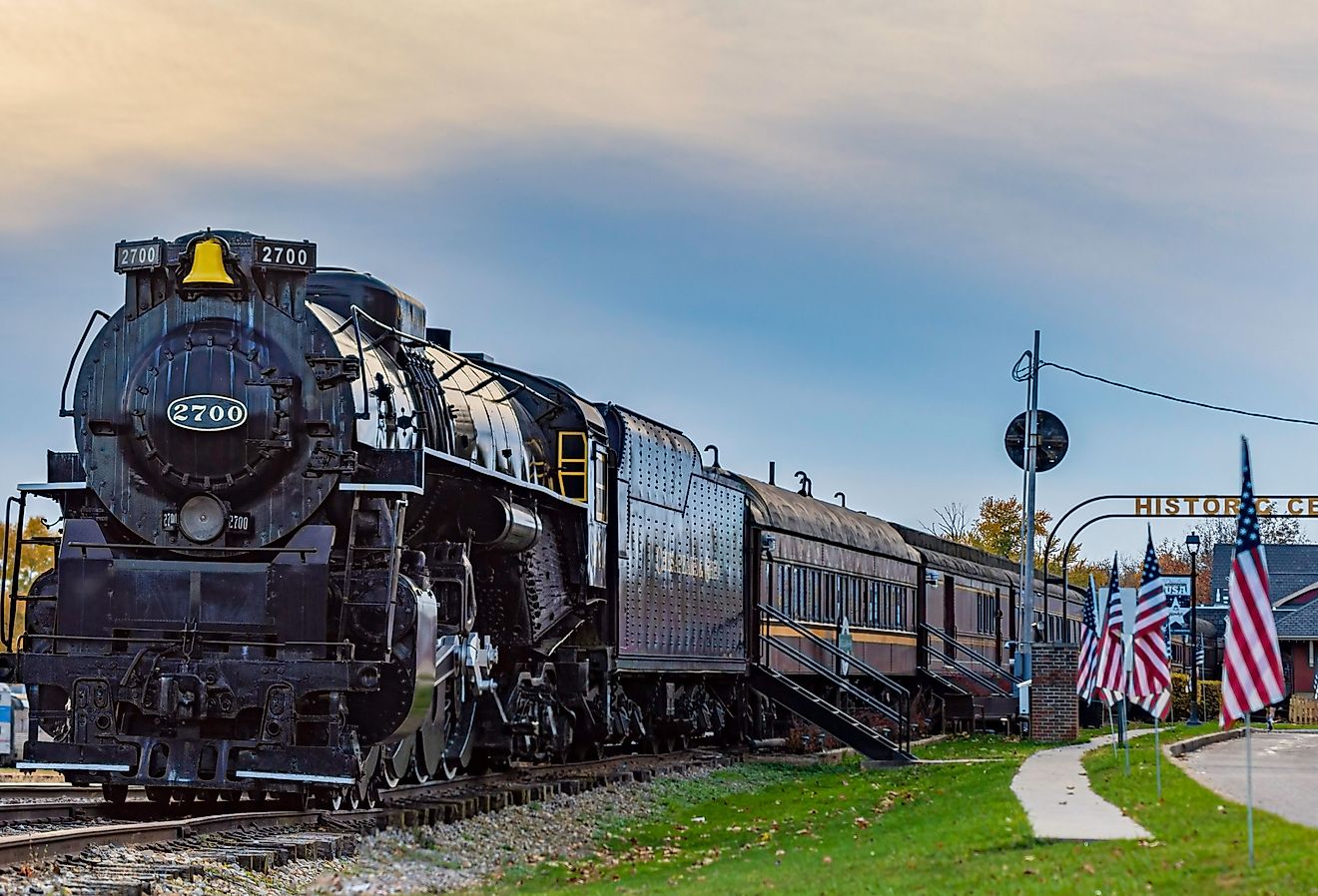 Dennison Railroad Depot Museum in the Historic Center Street District in Dennison. Image credit: JNix via Shutterstock.