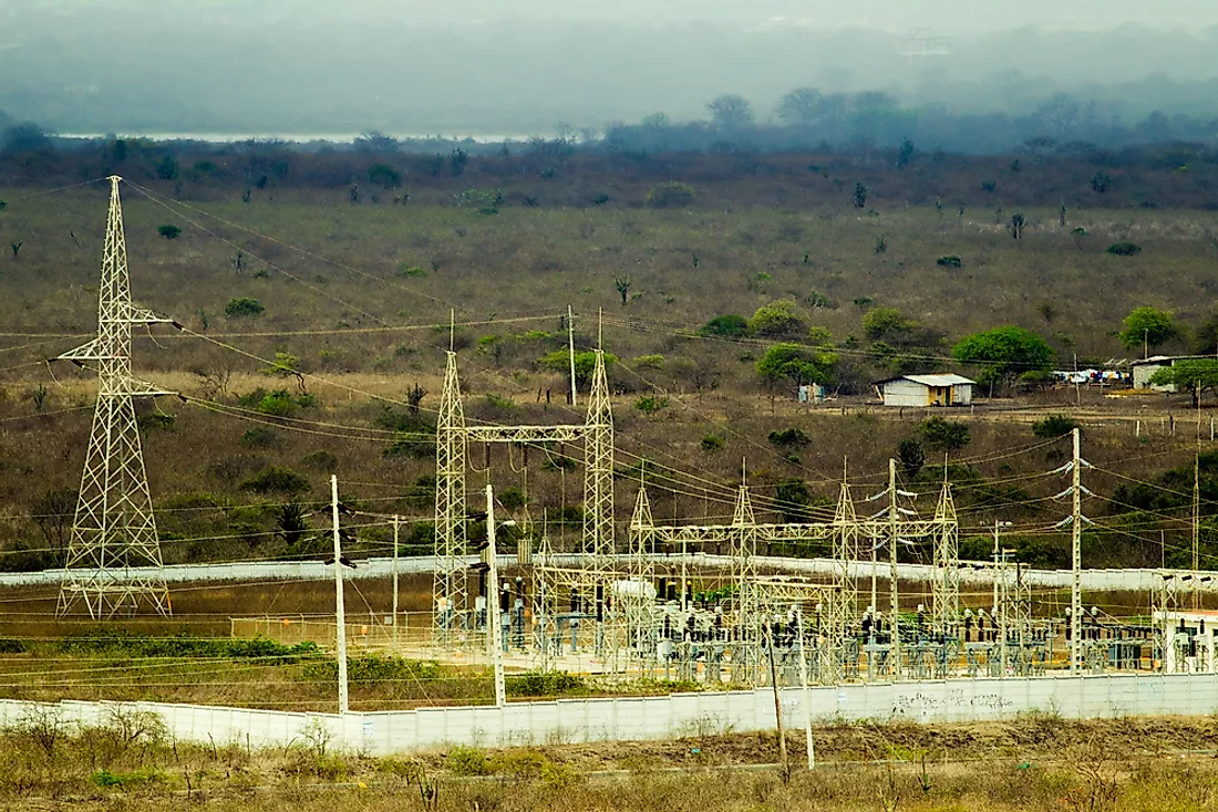 An electrical plant in Ecuador. 