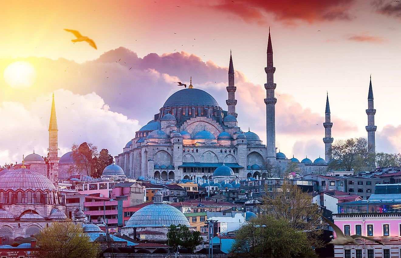 The Hagia Sophia is a historical religious site in Istanbul, Turkey.