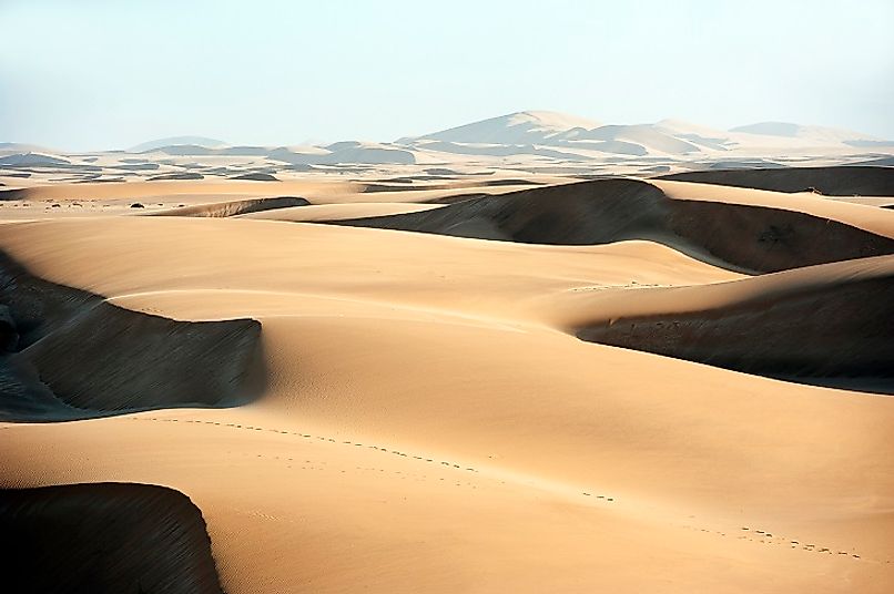 Dunes as far as the eye can see in the Namib Sand Sea.