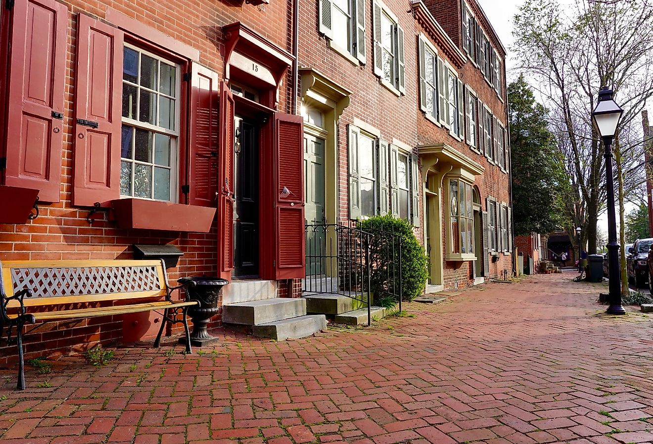 The historic New Castle Green, Delaware. Image credit George Wirt via Shutterstock