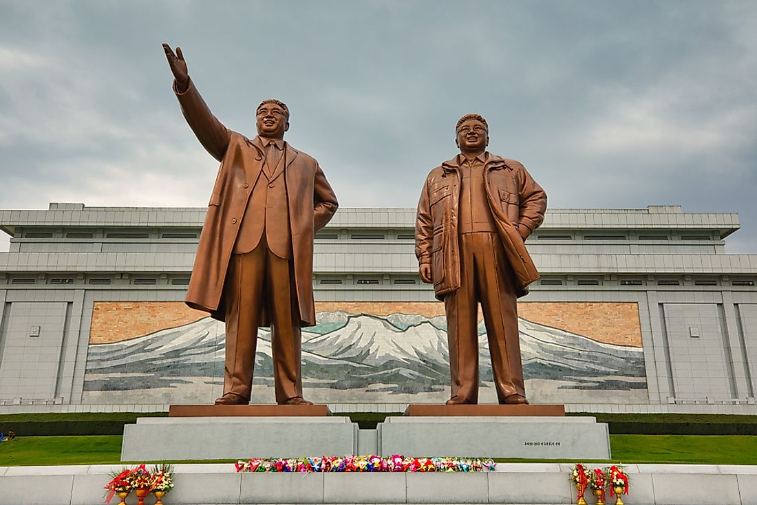 The supreme leaders in North Korea are an often-cited example of a Cult of Personality. Editorial credit: Truba7113 / Shutterstock.com.