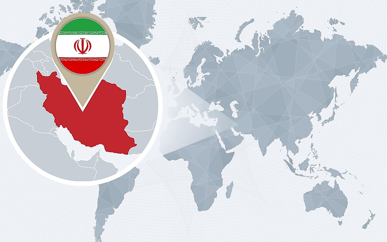 Iran is the second largest country in the Middle East by land area.