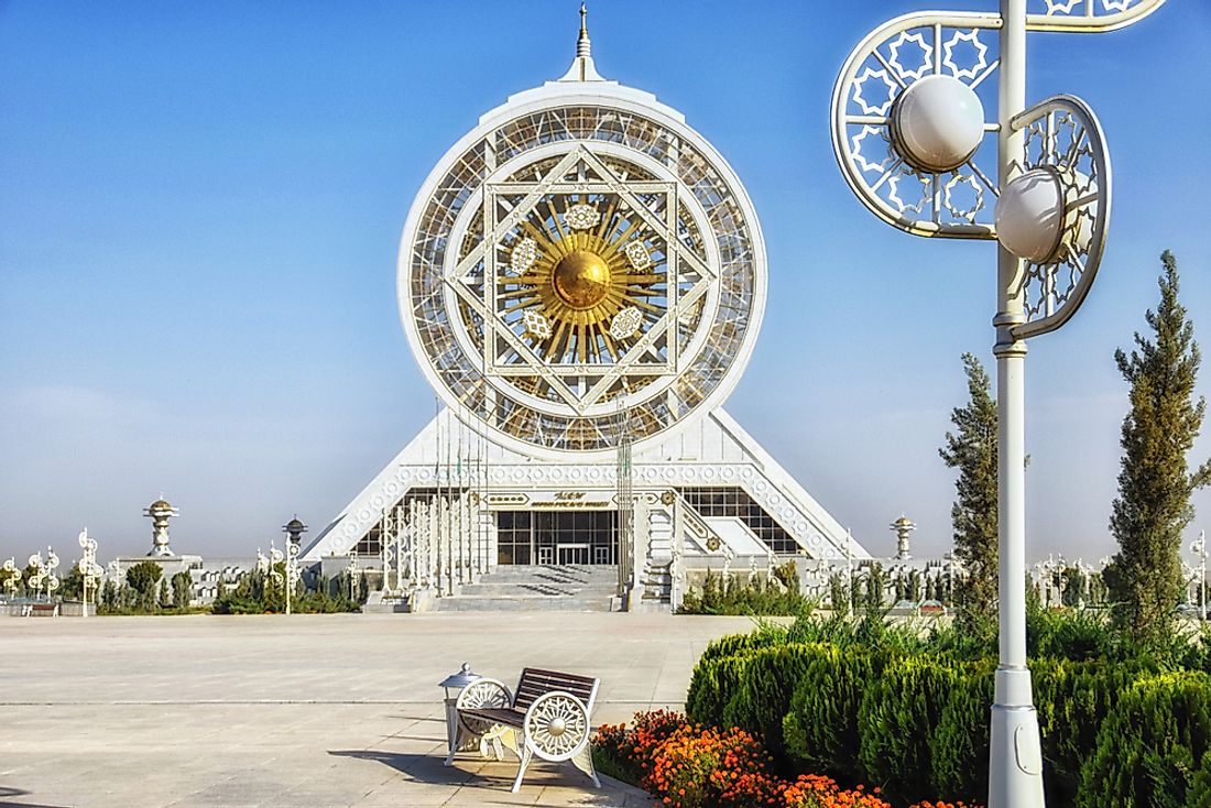 The Alem Center in Turkmenistan, the site of the world's largest indoor ferris wheel. Editorial credit: Atosan / Shutterstock.com. 
