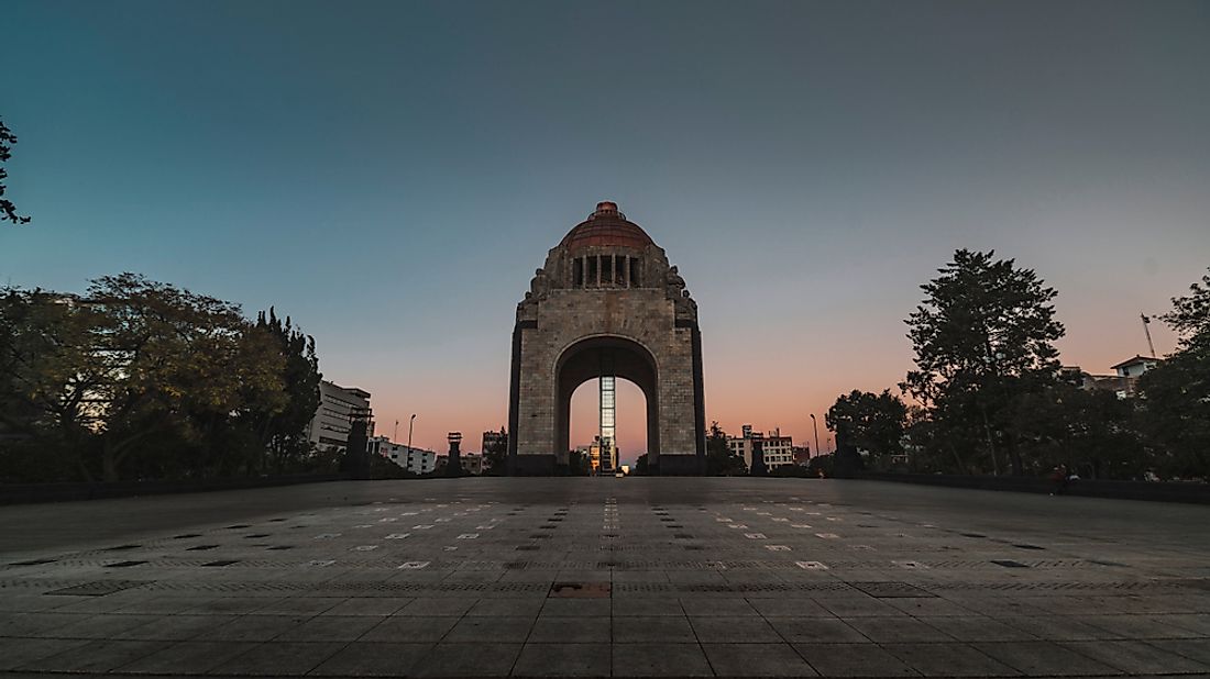The monument to the Mexican Revolution in Mexico City.